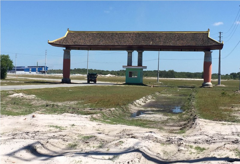 KCN Phong Điền không có hệ thống xử lý nước thải tập trung dù đã hoạt động nhiều năm qua 